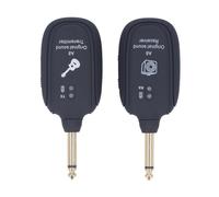 Hamwesh Système de Guitare électronique sans Fil, 6,35 Mm, Rechargeable, | Ensemble émetteur-récepteur Audio sans fil, technologie UHF, multicanal, pour Instrument électrique de violon basse, scène