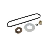 Hamwesh T8F Pignon Chaîne Kit, 44T 10T Pignon, 116 Maillons | Jeu d\'engrenages de pignon d\'entraînement, acier, volant d\'inertie, connecteurs dorés 16MM, pour Kart Mini moto véhicule