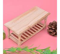 Hamwesh Table Basse de Maison de Poupée à L'Échelle 1:12, Accessoire de | Modèle de Table en bois Miniature, finition en rondins simulés, pour accessoires de maison de poupée 1/12, accessoires de