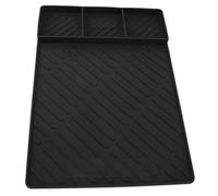 Hamwesh Tapis de Gril, Tapis de Grill en Silicone Réutilisable avec Conception Magnétique pour Plaque Chauffante, d'histoires Faciles à Nettoyer pour Barbecue (Black)