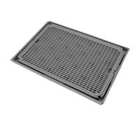 Hamwesh Tapis de Litière pour Chat, Spacieux 41 X 28 Cm, Double Couche, Lavable, Antidérapant, Grand Tapis de Litière avec Contrôle de la Dispersion de l'urine pour Diverses Boîtes à Chat (Gris