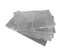 Hamwesh Tapis Insonorisant pour Voiture, 5 Feuilles de Tampon d'amortissement des Vibrations en Caoutchouc avec Surfaces en Aluminium pour Isolation Phonique, Imperméabilisation dans les