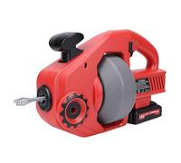 Hamwesh Tarière de Vidange Fil, Serpent de Vidange à Alimentation Automatique 800 Tr/min avec Batterie 18 V et Câble Remplaçable de 24,93 Pieds, pour (ABS, ressort galvanisé en acier au manganèse 65)