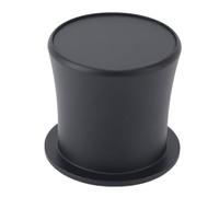 Hamwesh Tasse Doseuse à café, Conception Antistatique Précise à Dose Unique en Alliage d'aluminium, Support de Porte-filtre, Tasse Doseuse de Grains de café avec Revêtement Antiadhésif pour (BLACK)