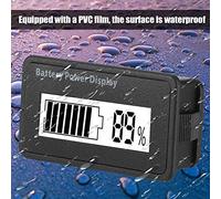 Hamwesh Testeur de capacité de Batterie Universel Portable, Voltmètre 12-48V, Installation de Boucle étanche, Affichage de Puissance pour Véhicule Marin/tout-terrain (Éclairage blanc)