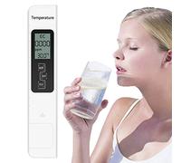 Hamwesh Testeur de qualité de L'eau TDS EC, Compteur de Température combiné, Sonde Précise, Compteur de qualité de L'eau pour Aquariums et Piscine, Degrés Fahrenheit 32,0-176,0 ℉