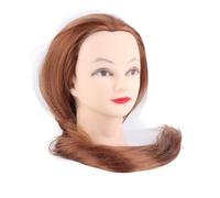 Hamwesh Tête de Mannequin, Cheveux Longs de 11 Pouces d'épaisseur, Non Emmêlés, Résistant aux Hautes Températures, Tête de Formation des Cheveux avec Pratique de Tressage de Coupe, pour Professeurs