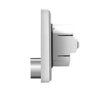 Hamwesh Thermostat Intelligent de Climatisation, Thermostat Numérique à écran Tactile Programmable pour la Maison, avec 8 Effets d'éclairage et Contrôle d'économie 'énergie (WHITE)