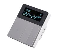 Hamwesh Thermostat Intelligent pour la Maison, écran Couleur LCD Compatible WiFi, Thermostat Numérique Programmable sur 7 Jours avec Prise en Charge AC90-240V 3A, pour Pompe à Chaleur, Chauffage de