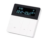 Hamwesh Thermostat Intelligent pour la Maison, écran Couleur LCD Compatible WiFi, Thermostat Numérique Programmable sur 7 Jours avec Prise en Charge AC90-240V 3A, pour Pompe à Chaleur, Chauffage de