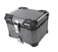 Hamwesh Top Case de Moto, 45 L étanche à Dégagement Rapide, Antivol, Ajustement Universel, Boîtier Supérieur de Moto en Alliage d'aluminium, Boîte Arrière de avec Doublure Amovible pour Bagages de
