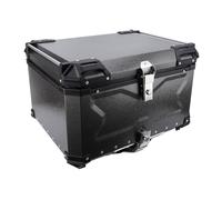 Hamwesh Top Case de Moto, 85L Robuste en Alliage d'aluminium Étanche Sécurité Antivol Serrure à Dégagement Rapide Universel Moto Top Case, Boîte de Queue de avec 2 Clés Verrouillage Sécurisé pour