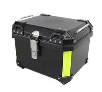 Hamwesh Top Case de Moto, Coffre Supérieur de Moto en ABS Haute Résistance 45 L, Coffre Arrière de Universel avec Dégagement Rapide, Verrouillage de sécurité et Bande Réfléchissante pour Le