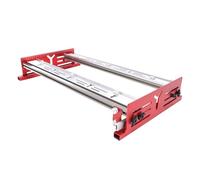 Hamwesh Traîneau de Toupie, Gabarit d'aplatissement de Dalle en Alliage d'aluminium pour le Travail du Bois avec Plaque Coulissante de Toupie et Support de Rainure de Fraisage pour Aplatir les