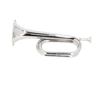 Hamwesh Trompette en Laiton argent e Ut Standard, Embouchure 11cm, | Trompette professionnelle avec son clair, pour orchestre, fanfare, débutants