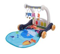 Hamwesh Trotteur pour bébé, Tapis de Gymnastique pour Piano Multifonction, Hauteur Réglable, Développement Sensoriel, Tapis de Temps sur le Ventre, Salle de Sport d'activité pour Nourrissons avec