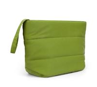 Hamwesh Trousse de Toilette de Voyage pour Femme, étanche, Spacieuse, Portable, Légère, en Nylon, Trousse de Maquillage, Organisateur de Cosmétiques avec Double Fermeture éclair pour Voyage, (Green)