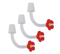 Hamwesh Tubes d'alimentation pour Colibris avec Pointes de Fleurs Rouges,