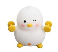 Hamwesh Veilleuse Canard, Lampe Canard Mignon, Lampe de Chevet LED en Silicone avec éclairage Doux et Doux pour Chambres, Salons, Cadeaux d'anniversaire, Noël