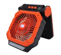 Hamwesh Ventilateur de Camping Solaire, Fonction Minuterie, Batterie 7800 MAh, Ventilateur alimenté par Batterie, Solaire Portable avec Port de Charge USB pour Pique-nique, Barbecue, Pêche, Voyage,