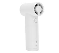Hamwesh Ventilateur Portable, 5 000 MAh, 40 000 Tr/min, Rechargeable avec 5 Niveaux de Vitesse, Mini Ventilateur de Type C, Affichage de la Vitesse du Vent en Temps Réel pour les Voyages, les (WHITE)