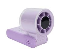 Hamwesh Ventilateur Portatif, Affichage Numérique de la Puissance, Ventilateur Portable Silencieux et Rechargeable de 4000 MAh, Personnel Pliable avec Lanière pour Hommes et Femmes, Voyage en Plein