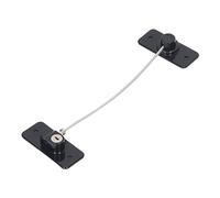 Hamwesh Verrou de Restriction de Fenêtre, Câble de sécurité de Fenêtre à l'épreuve des Enfants avec Conception Rotative à 360 Degrés pour un Usage Domestique et Commercial, Auto-adhésif, (BLACK)