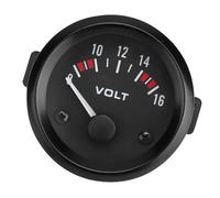 Hamwesh Voltmètre Universel de Voiture 52 mm/2", Voltmètre Haute sensibilité avec Affichage de Lumière Blanche, Remplacement pour L'ancien Testeur de Tension, Convient à la Plupart des Voitures 12 V