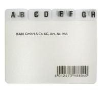 HAN 1 organiseur d'onglets gris DIN A8 A-Z