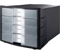 HAN 1010-X-363 Box à tiroirs IMPULS 4 tiroirs Boîtier : noir