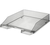 HAN 1026-X-24, Corbeille à courrier KLASSIK, moderne, élégante, transparente et de haute brillance. Lot de 6 unités, gris transparent.