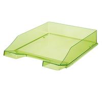 Han 1026-X-27 Standard C4 Size Stackable Letter Tray - Transparent Green