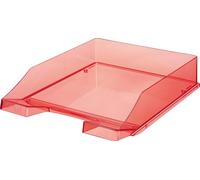 HAN 1026-X-29 Corbeille à courrier KLASSIK A4, rouge-transparent