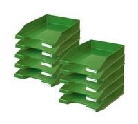 HAN 1027-X-05, corbeille à courrier KLASSIK, moderne, élégante et de look haute brillance. Lot de 10 unités, vert