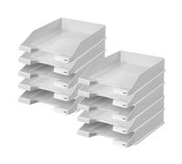HAN 1027-X-11, corbeille à courrier KLASSIK, moderne, élégante et de look haute brillance. Lot de 10 unités, gris clair