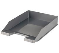 HAN 1027-X-191, corbeille à courrier KLASSIK, moderne, élégante et de look haute brillance. Lot de 10 unités, gris foncé