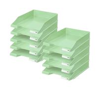 Han 1027-X-805 Lot de 10 corbeilles à courrier Classiques empilables Modernes au Design Frais Jusqu'au Format A4/C4 Vert Pastel