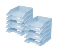 Han 1027-X-884 Lot de 10 corbeilles à courrier Classiques empilables Modernes au Design Frais Jusqu'au Format A4/C4 Bleu Pastel