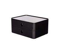 HAN 1120-13 SMART-BOX ALLISON Boîte de rangement empilable avec 2 tiroirs jet black