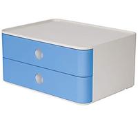 HAN 1120-84 SMART-BOX ALLISON Boîte de rangement empilable avec 2 tiroirs sky blue