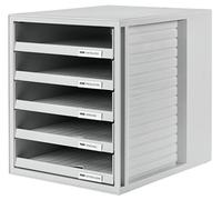 HAN 1401-11 Module de rangement 5 tiroirs ouverts pour C4, PS 275 x 320 x 330 mm (Gris clair) (Import Allemagne)