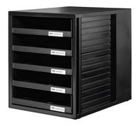 HAN 1401-13 Module de rangement 5 tiroirs ouverts pour C4, 275 x 320 x 330 mm (Noir) (Import Allemagne)