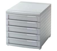 Han 1505-11 Module À Tiroirs Contur 5 Compartiments Fermés Pour Format Jusque B4 Gris Clair Import Royaume Uni