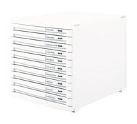 HAN 1510-12 HAN Schubladenbox Contur weiß DIN B4 mit 10 Schubladen