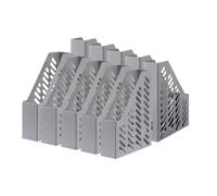 HAN 16018-18, porte-revues KLASSIK KARMA. Porte-revues écologique détenteur du certificat environnement: L'ANGE BLEU. 100% de matériaux recyclés, lot de 10 unités, gris écoloqique.