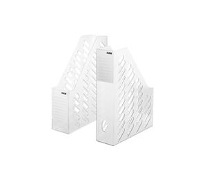 HAN 1602-63, porte-revues KLASSIK BRILLANT, design classique en look translucide en phase avec son temps. Fonctionnel, élégant et de haute qualité. Avec étiquette d'indexation, lot de 2 unités, clair translucide.