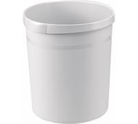 HAN 18190-11 Corbeille à papier GRIP - 18 litres, ronde, 2 poignées encastrées, extra-stable, gris clair
