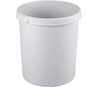 HAN 1834-11, corbeille à papier KLASSIK, élégante et pratique, extra-stable avec auges de préhension, 30 litres, gris clair