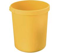 HAN 1834-15, corbeille à papier KLASSIK, élégante et pratique, extra-stable avec auges de préhension, 30 litres, jaune