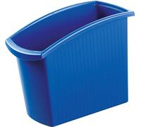 HAN 1840-14, corbeille à papier MONDO, élégante, ergonomique, rectangulaire et svelte, 18 litres, bleu